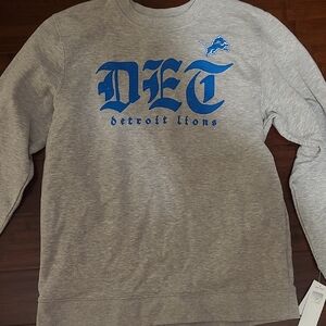 NFL Detroit Lions Gray Crewneck Sweater